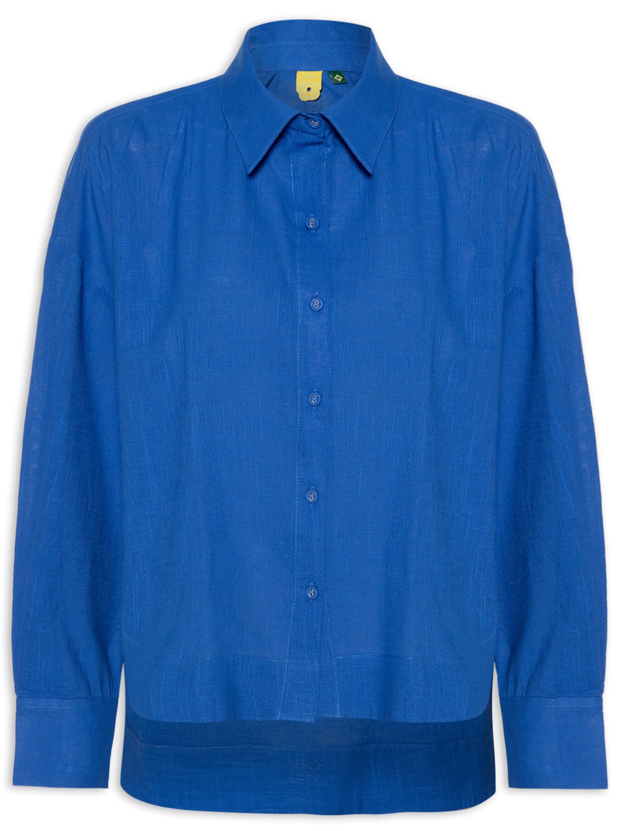 Camisa Feminina Longa - Azul