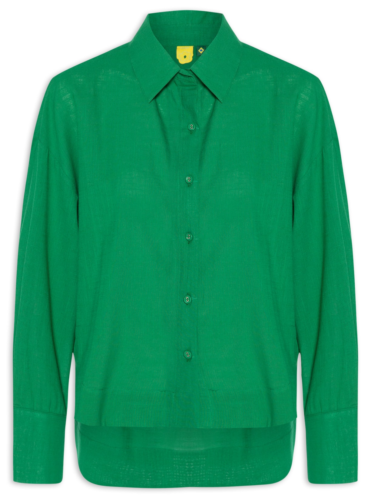 Camisa Feminina Longa - Verde