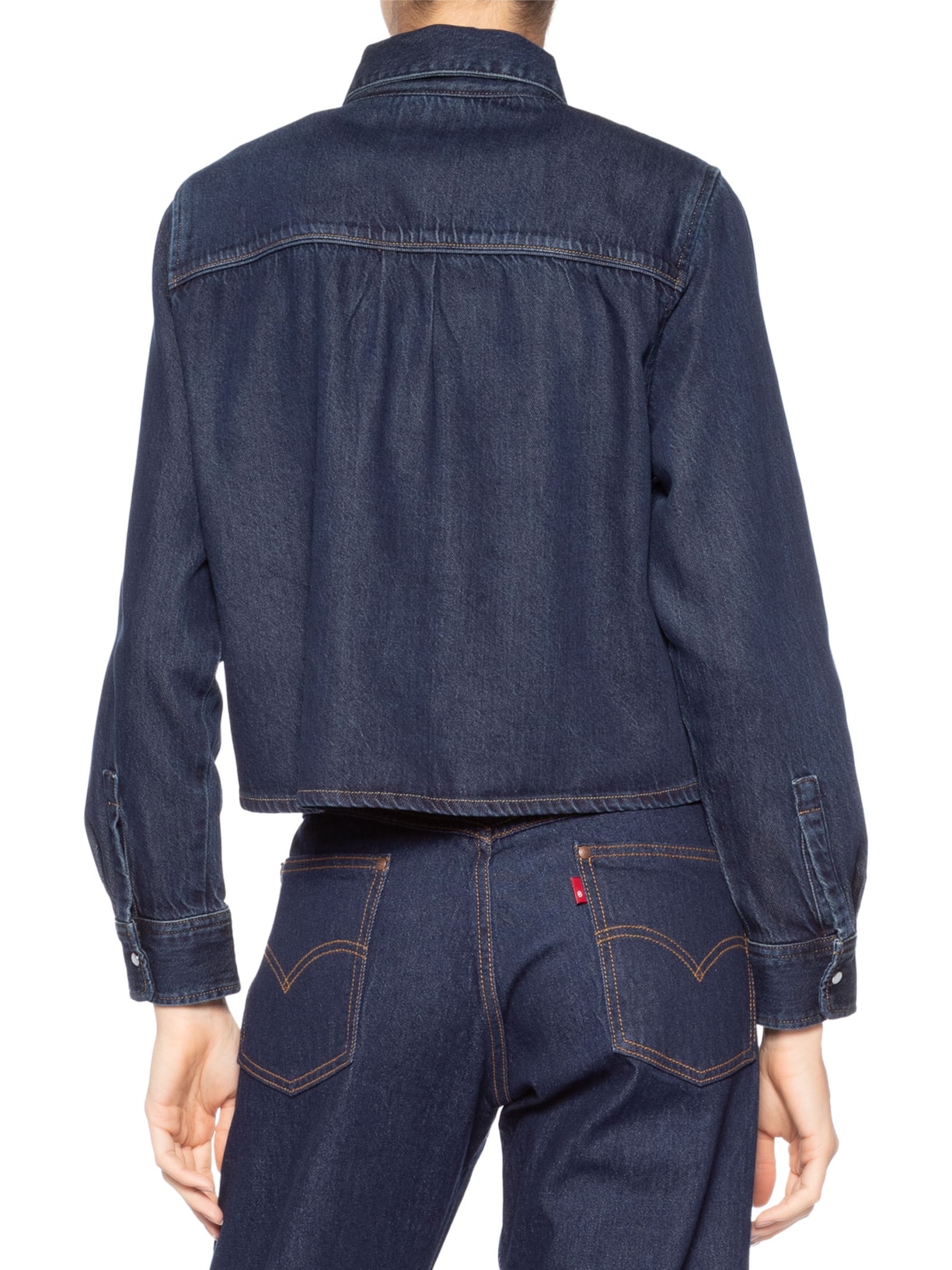 Camisa Feminina Longan Tencel Shacket Azul Levi's