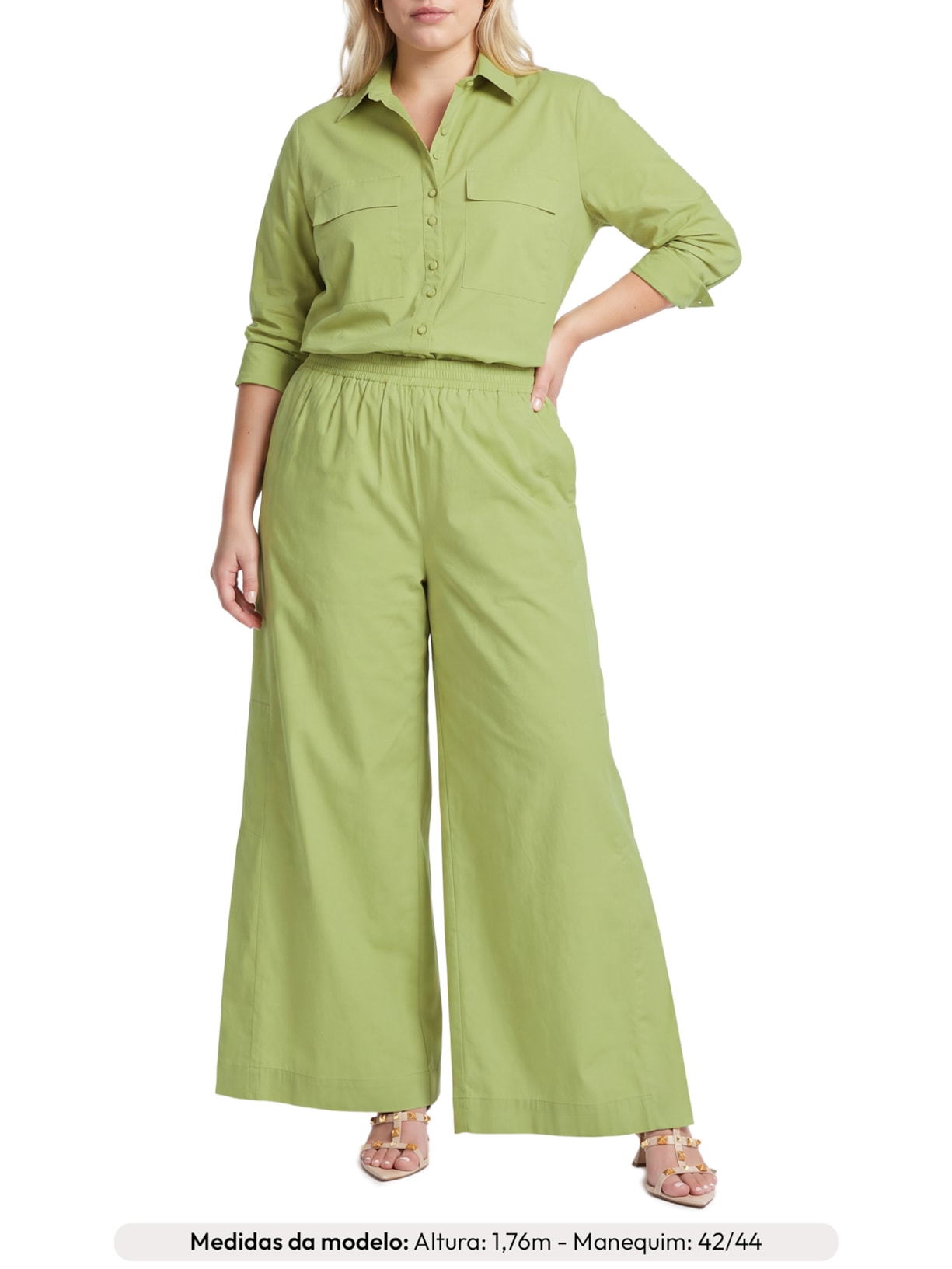Camisa Feminina Lory Verde Le Lis