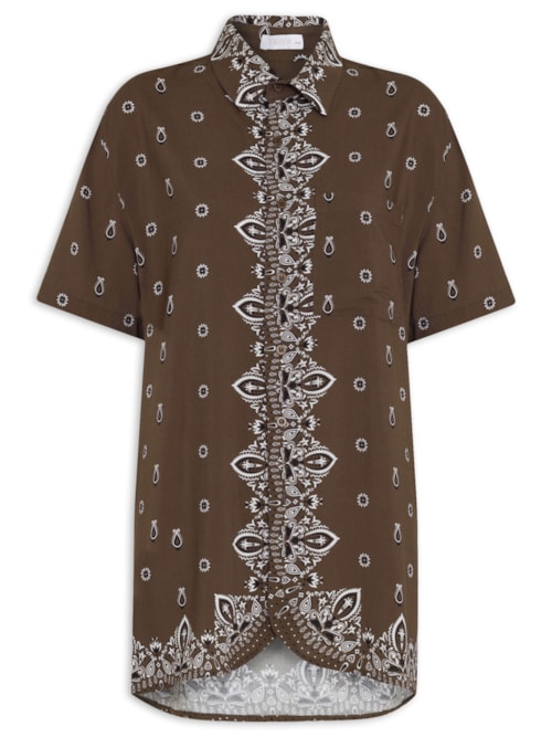 Camisa Feminina Lucia – Marrom