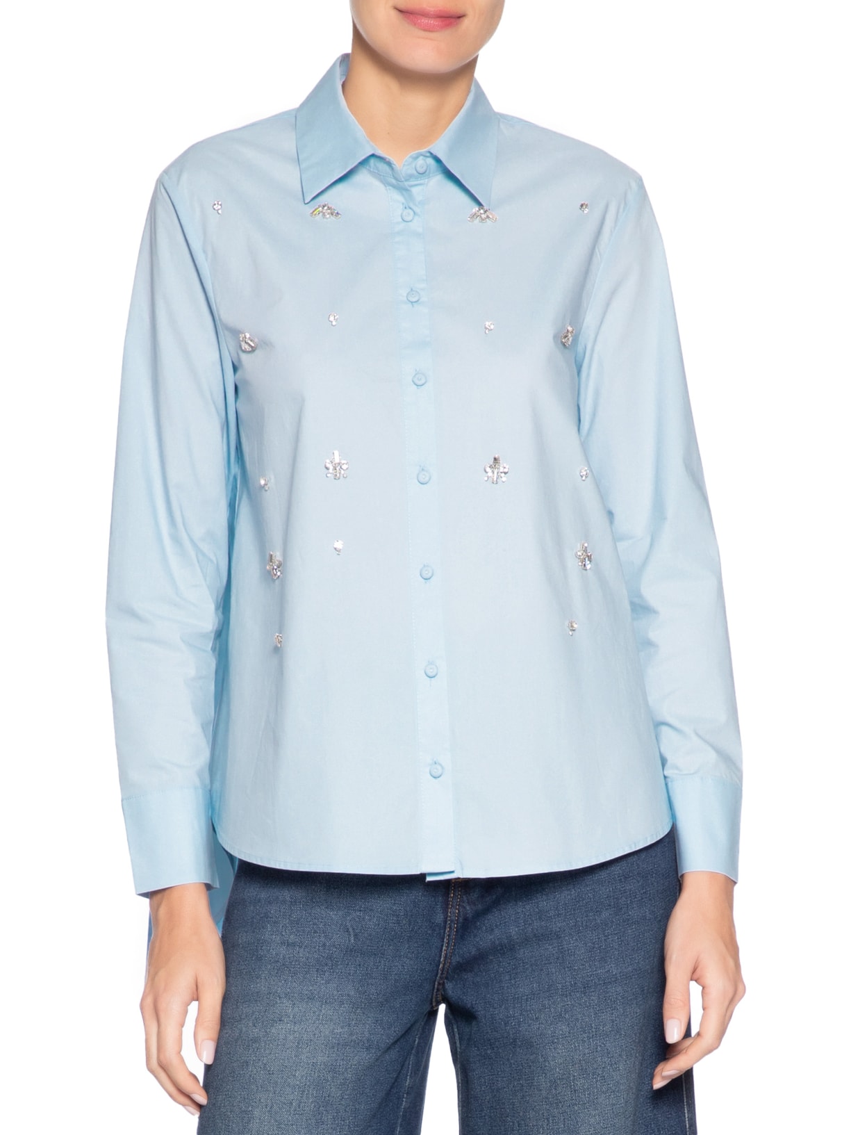 Camisa Feminina Luiza Azul Le Lis