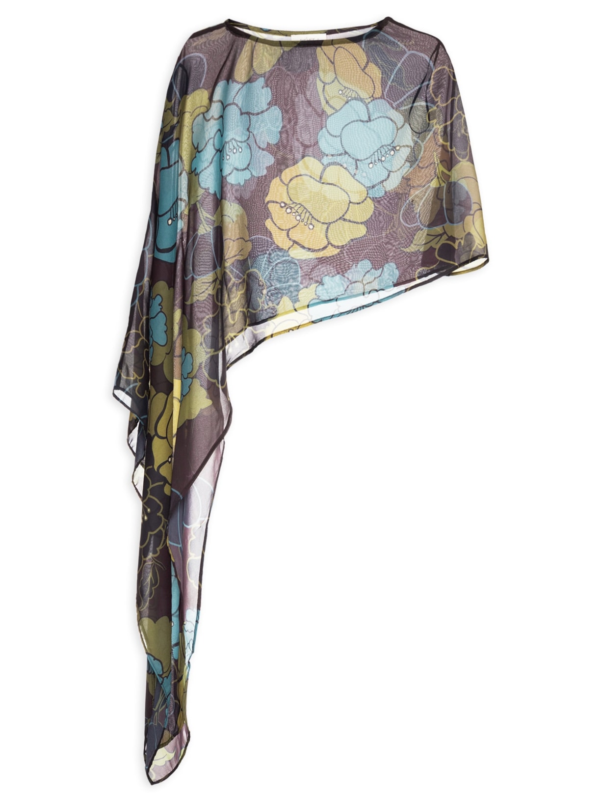 Camisa Feminina Maja Floral Bloom Azul August Swim