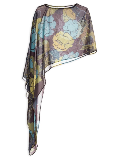 Camisa Feminina Maja Floral Bloom - Azul