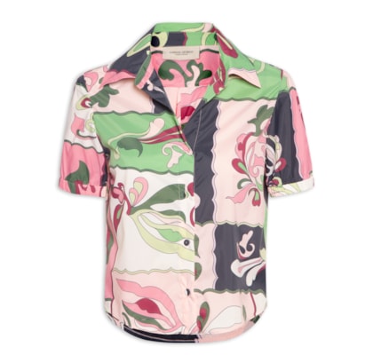 Camisa Feminina Manga Bufante - Rosa