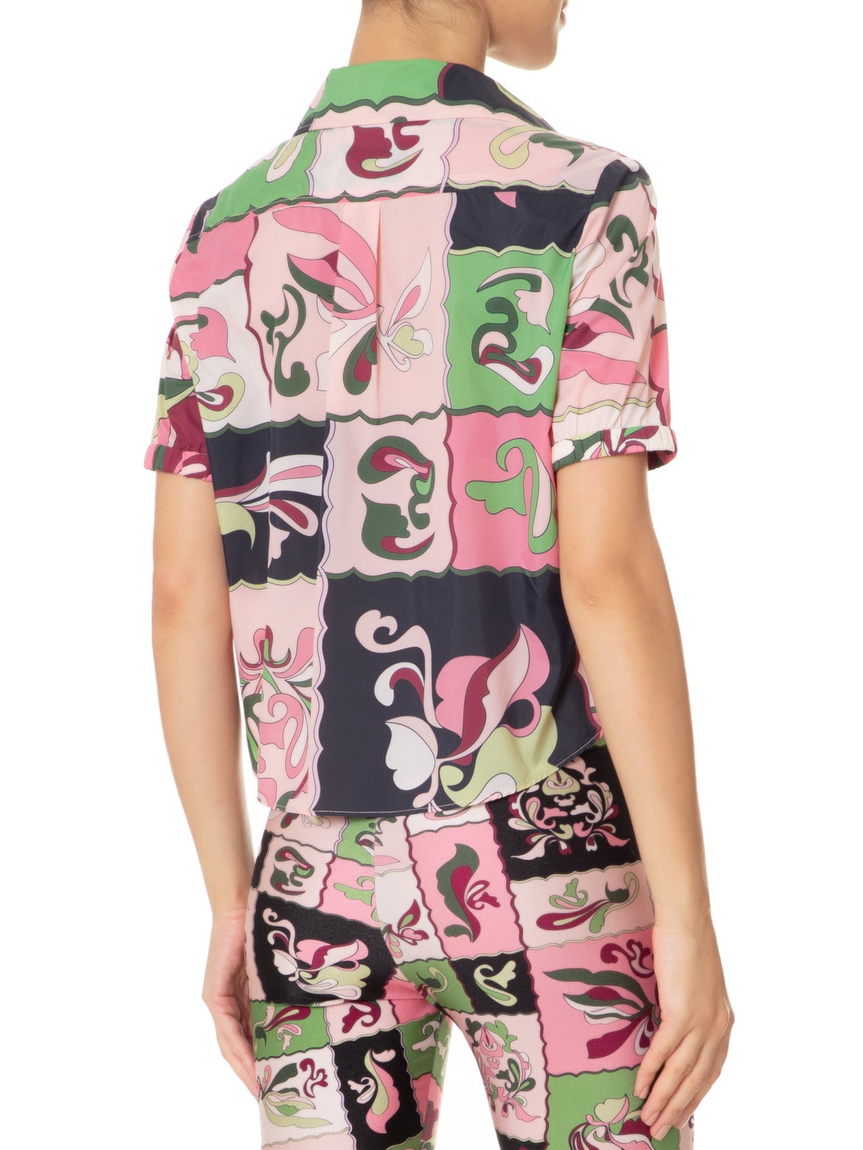 Camisa Feminina Manga Bufante Rosa Adriana Degreas