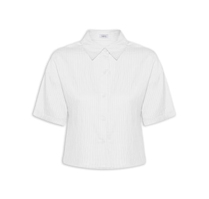 Camisa Feminina Manga Curta - Branco