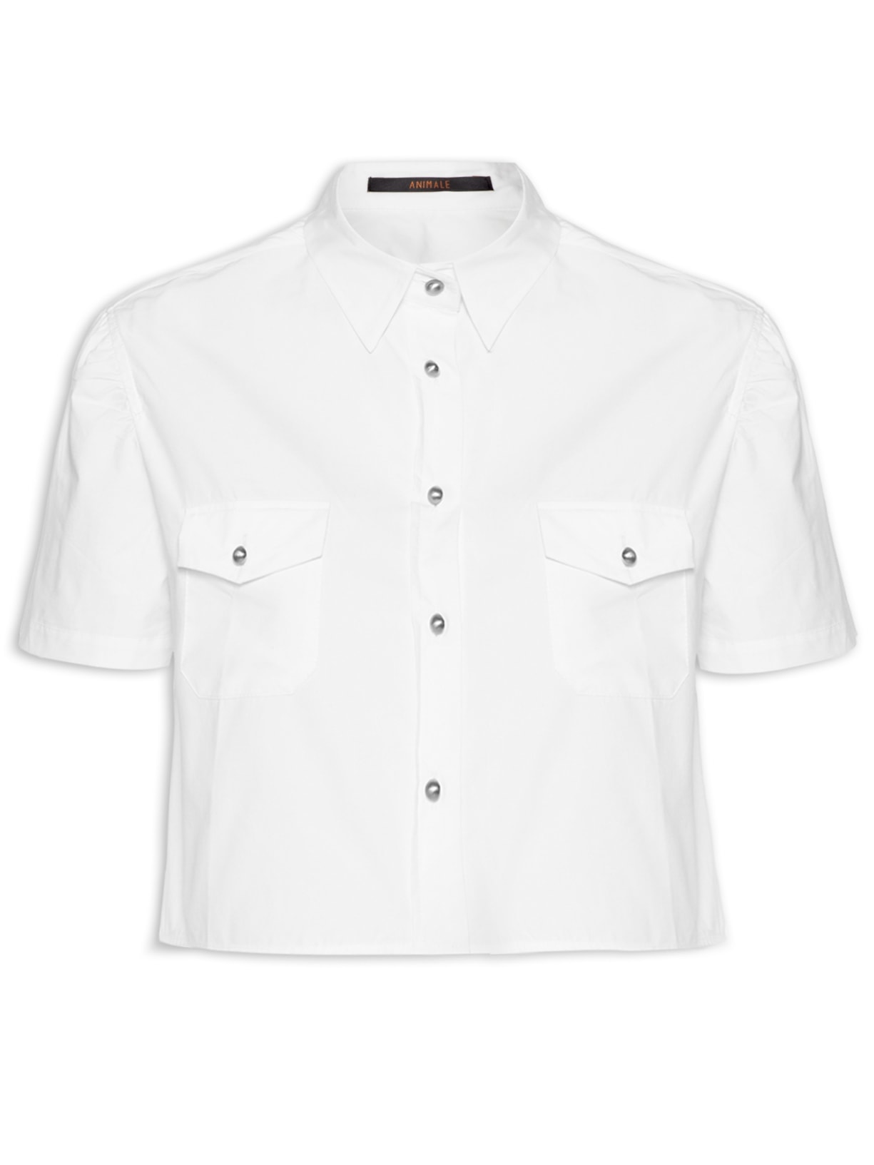 Camisa Feminina Manga Curta Mozart Paper - Branco