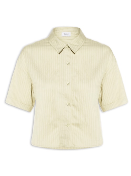 Camisa Feminina Manga Curta - Verde