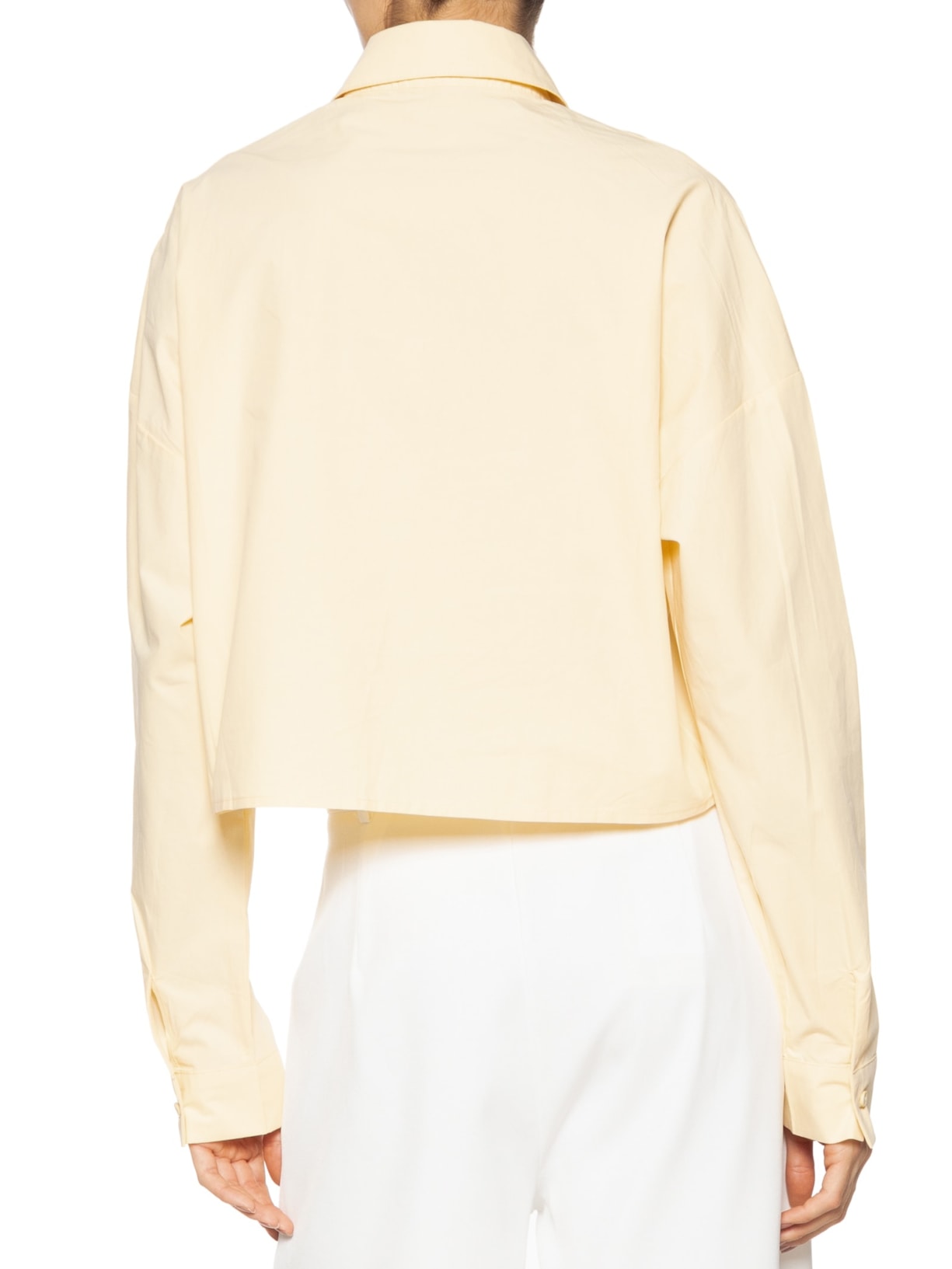 Camisa Feminina Manga Longa Amarelo Basiq