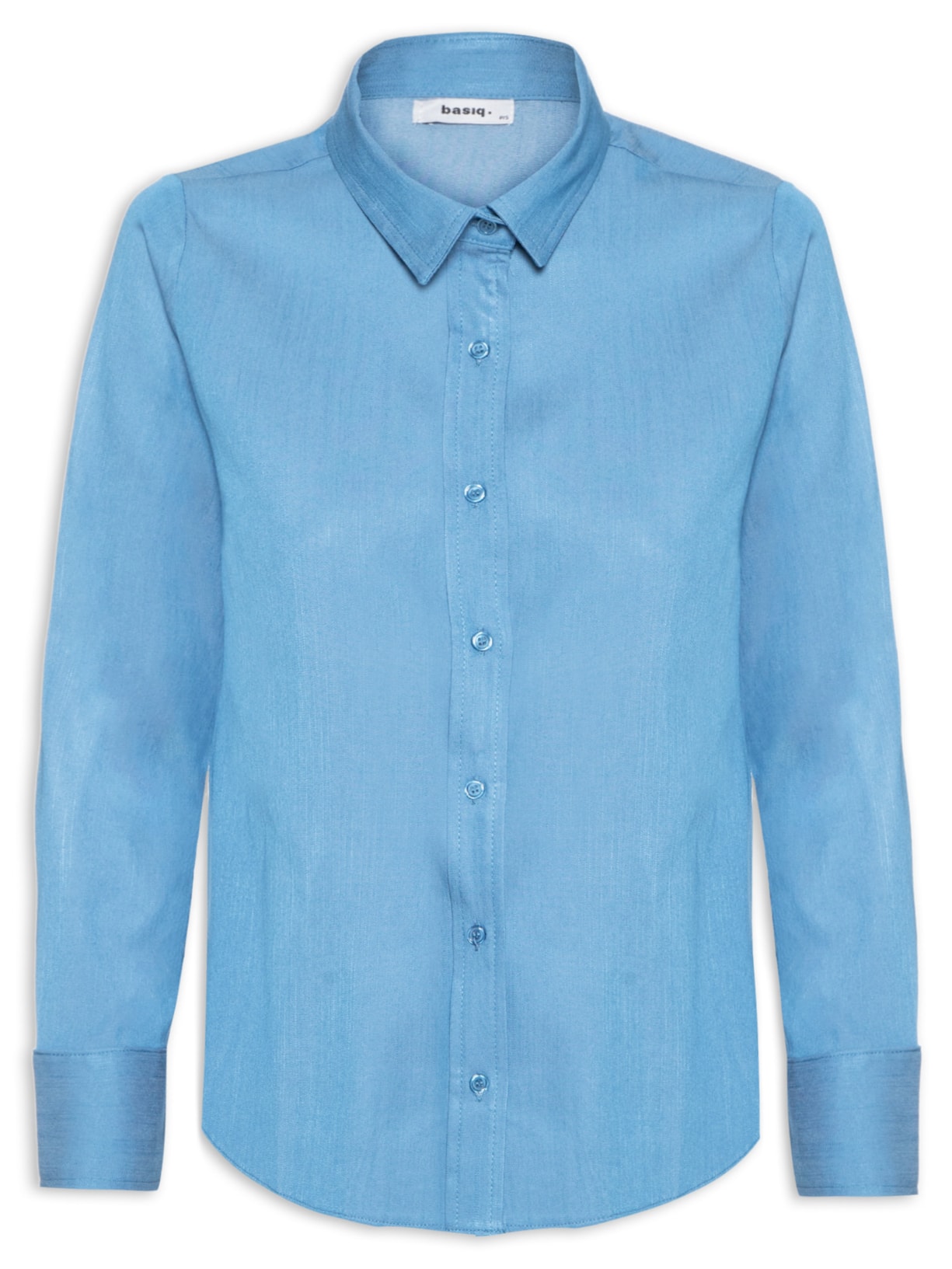 Camisa Feminina Manga Longa - Azul