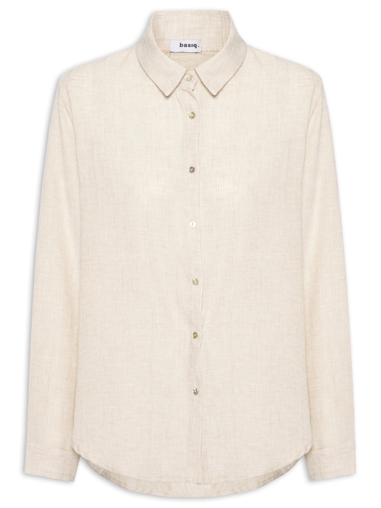 Camisa Feminina Manga Longa - Bege