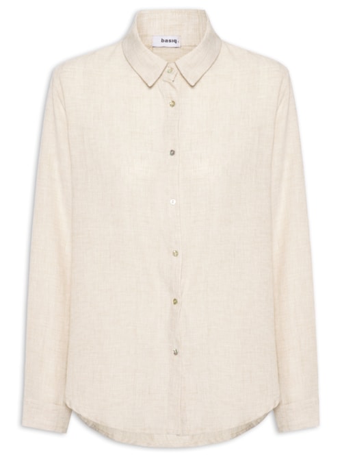 Camisa Feminina Manga Longa - Bege