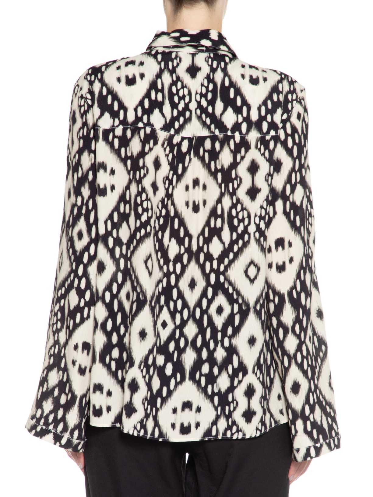 Camisa Feminina Manga Longa Ethinic Preto Twenty Four Seven