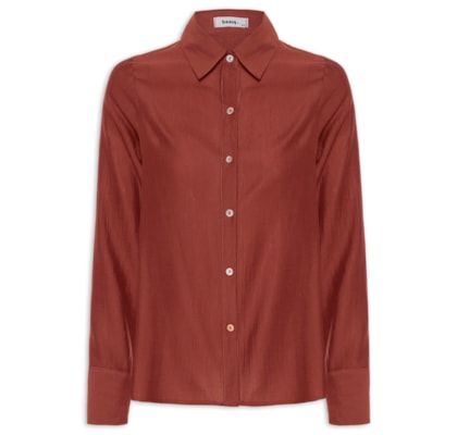 Camisa Feminina Manga Longa Justa Ao Corpo - Vinho