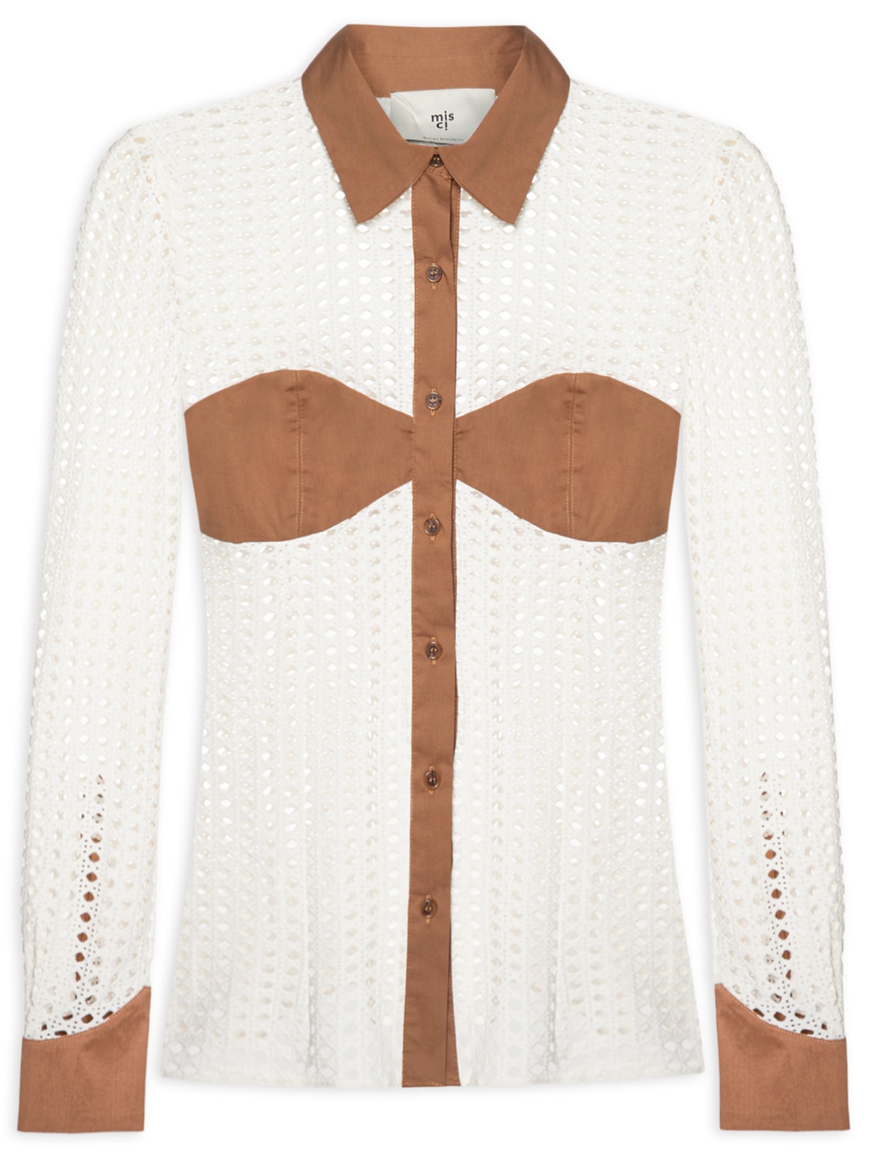 Camisa Feminina Manga Longa Lívia - Off White