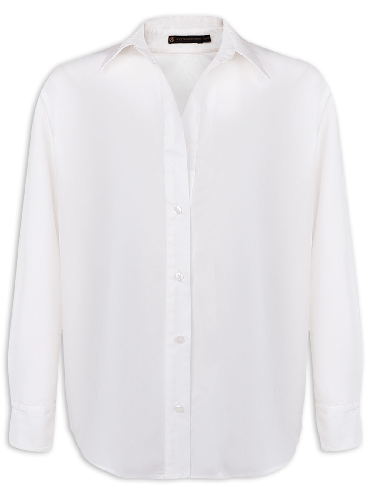 Camisa Feminina Manga Longa Lyra - Branco