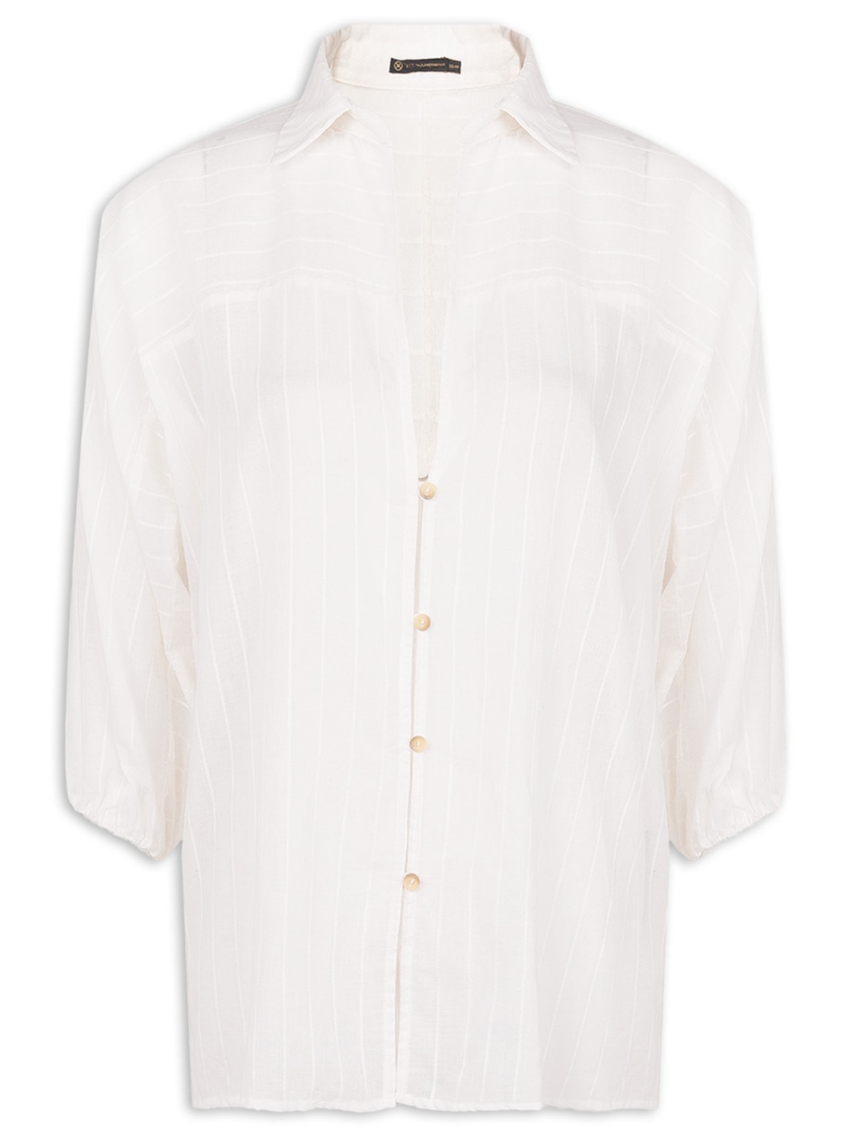 Camisa Feminina Manga Longa Moana - Branco