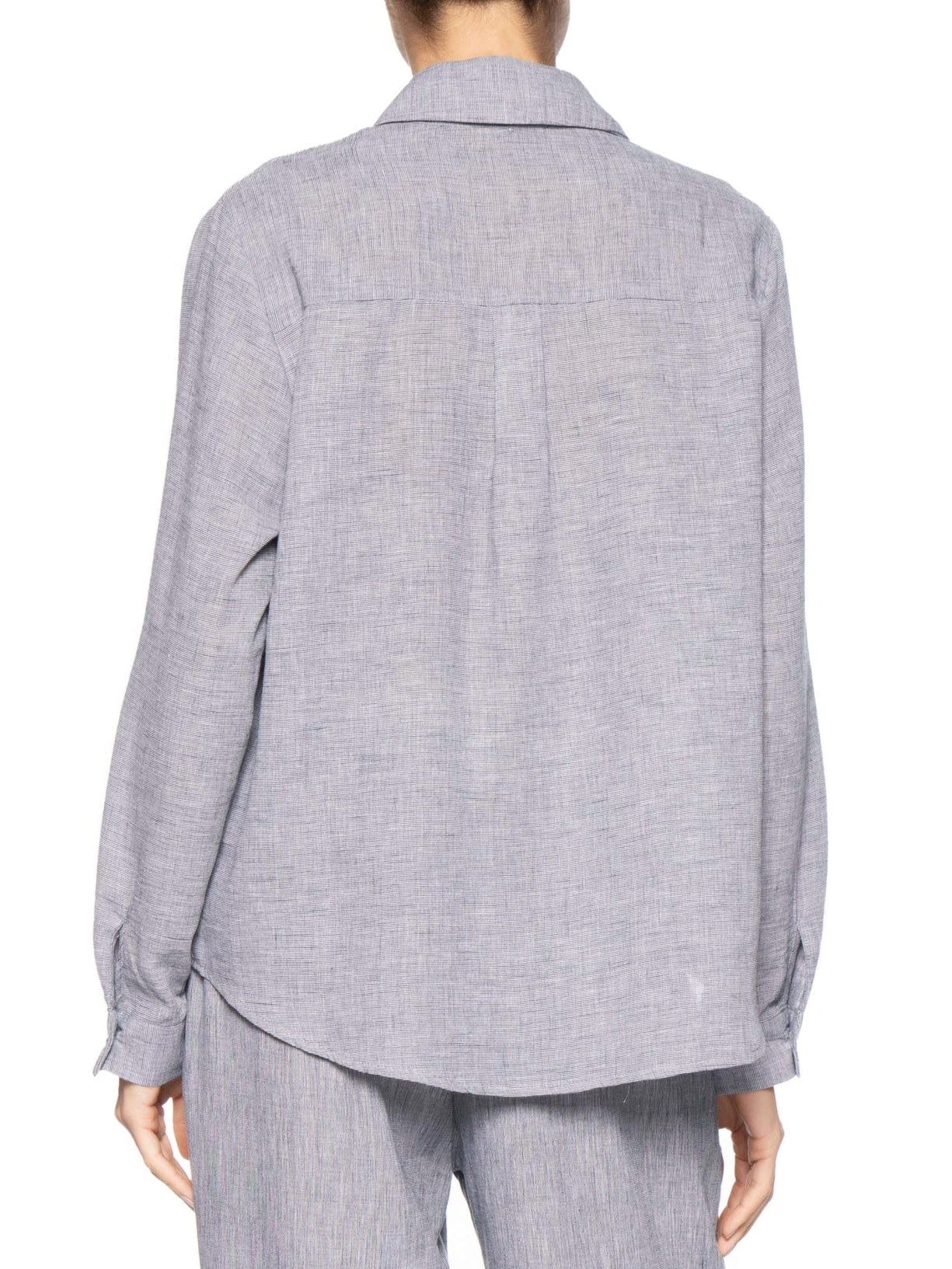 Camisa Feminina Manga Longa Preto Basiq