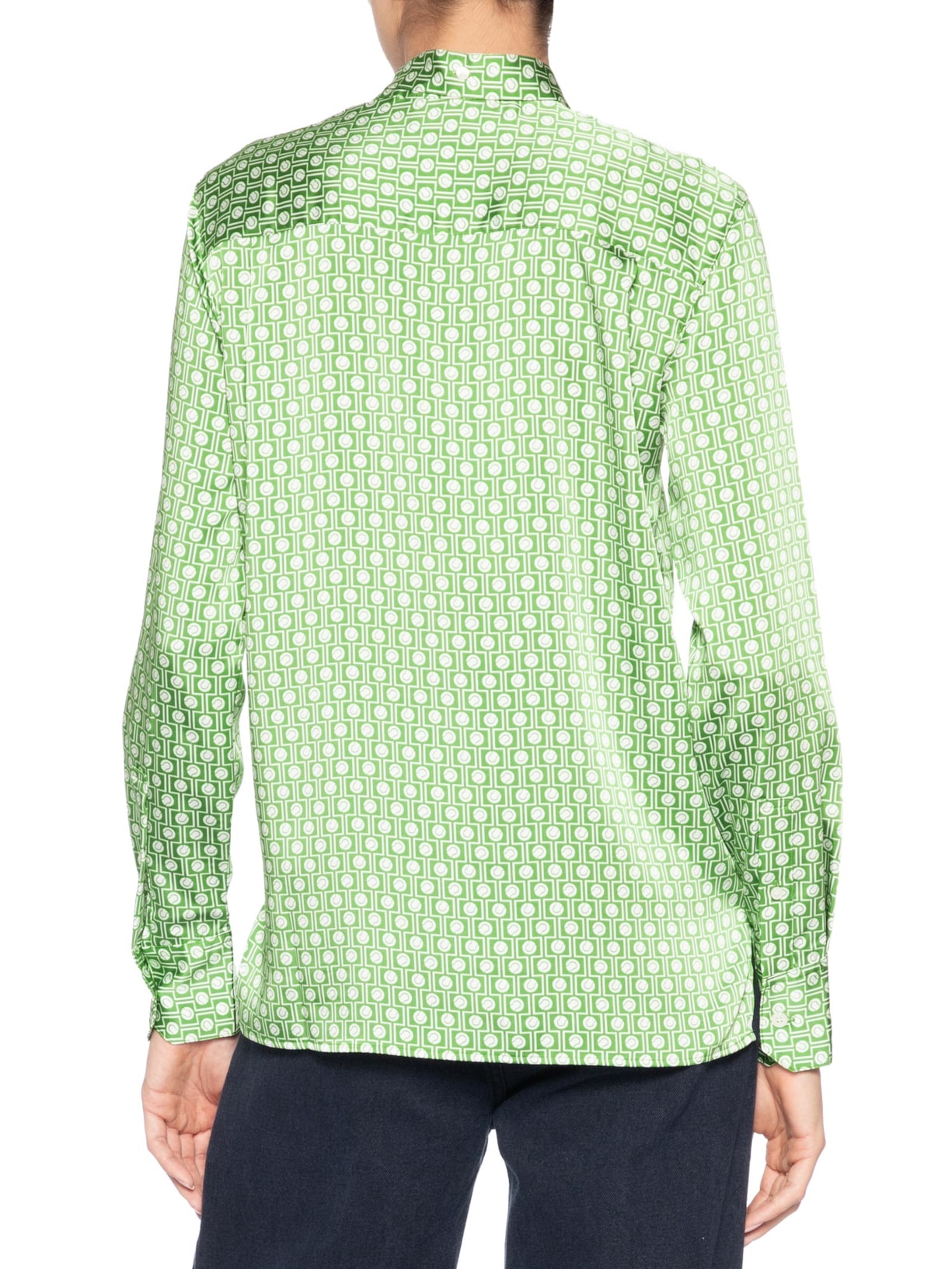Camisa Feminina Manga Longa Woven Verde Lacoste