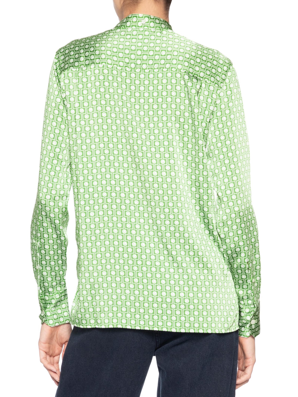 Camisa Feminina Manga Longa Woven Verde Lacoste