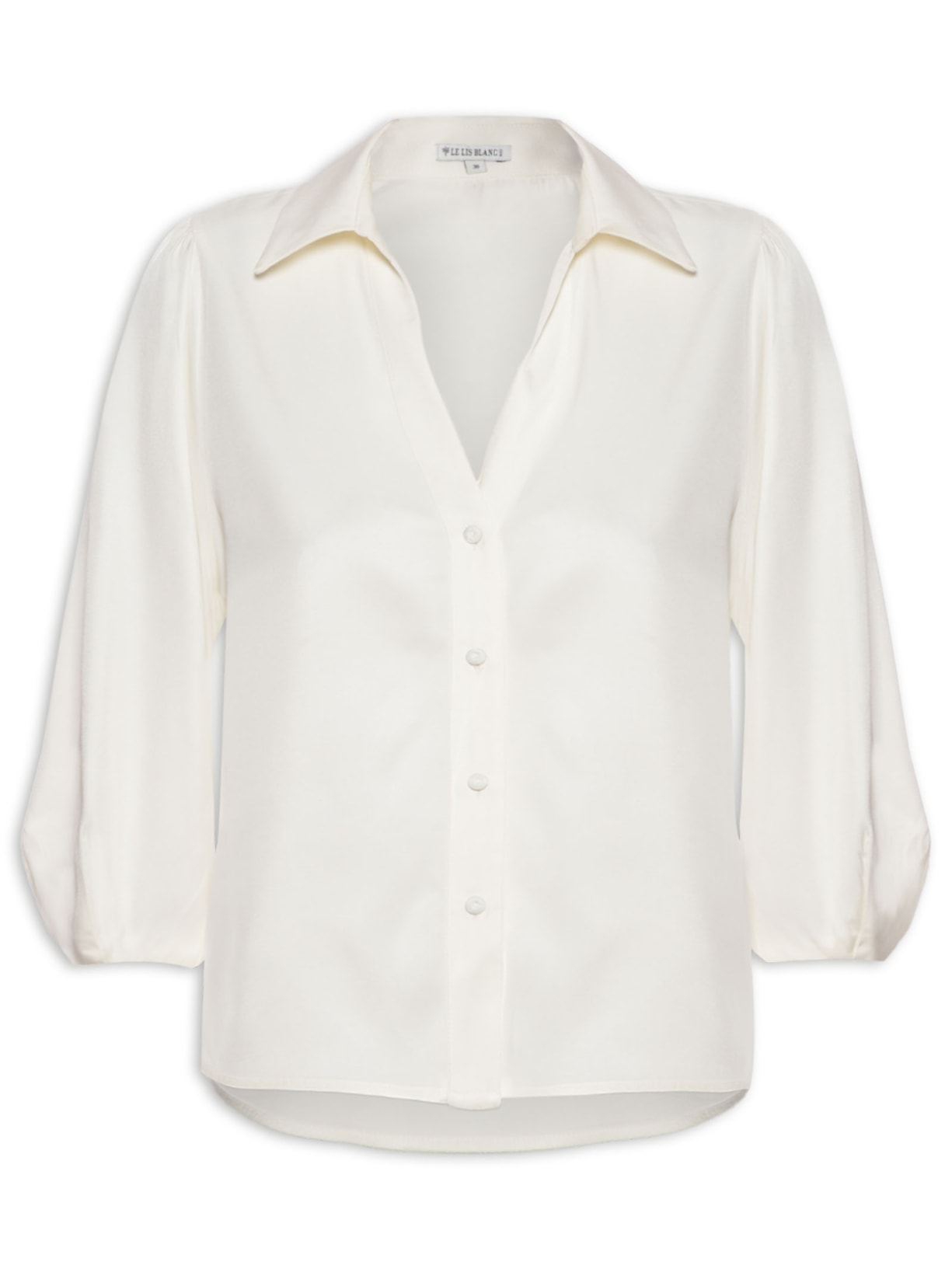 Camisa Feminina Manga Média Lina - Off White