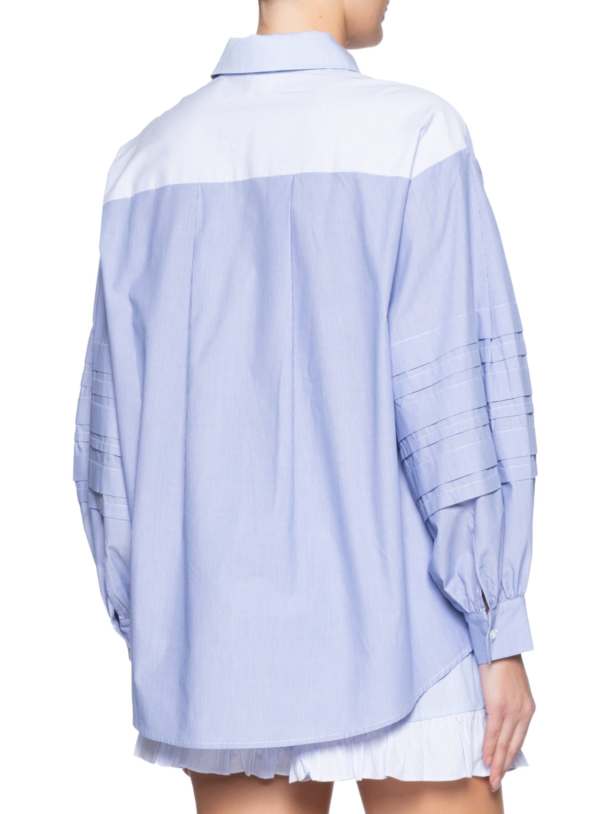 Camisa Feminina Mangas Listras Julia Azul Farm