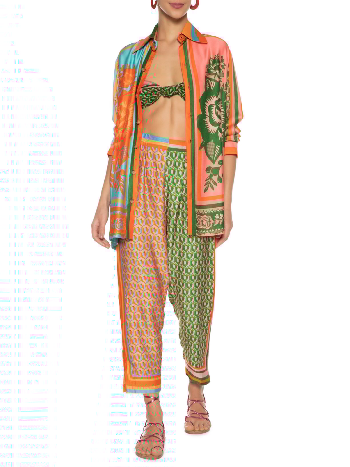 Camisa Feminina Mania De Caju Laranja Farm