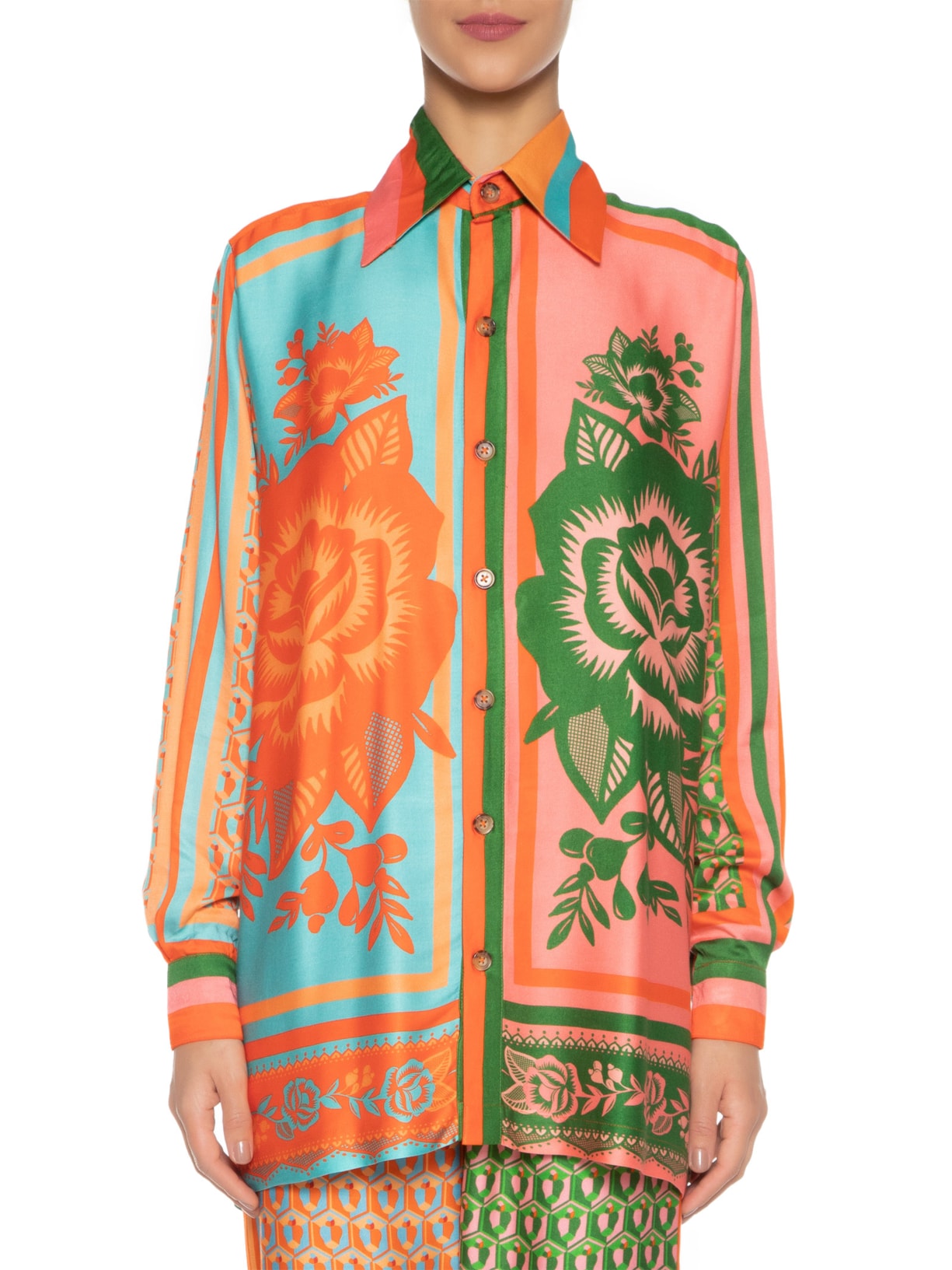 Camisa Feminina Mania De Caju Laranja Farm