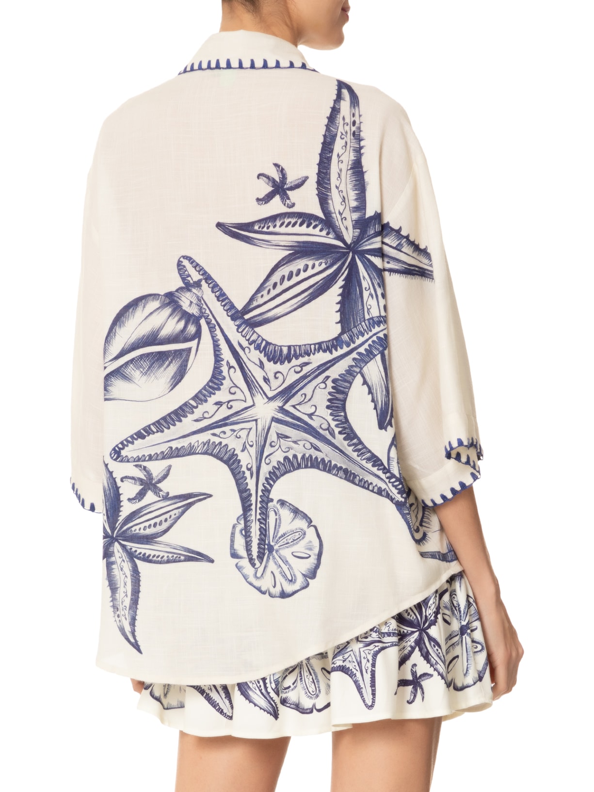 Camisa Feminina Mar de Estrelas Off White Farm