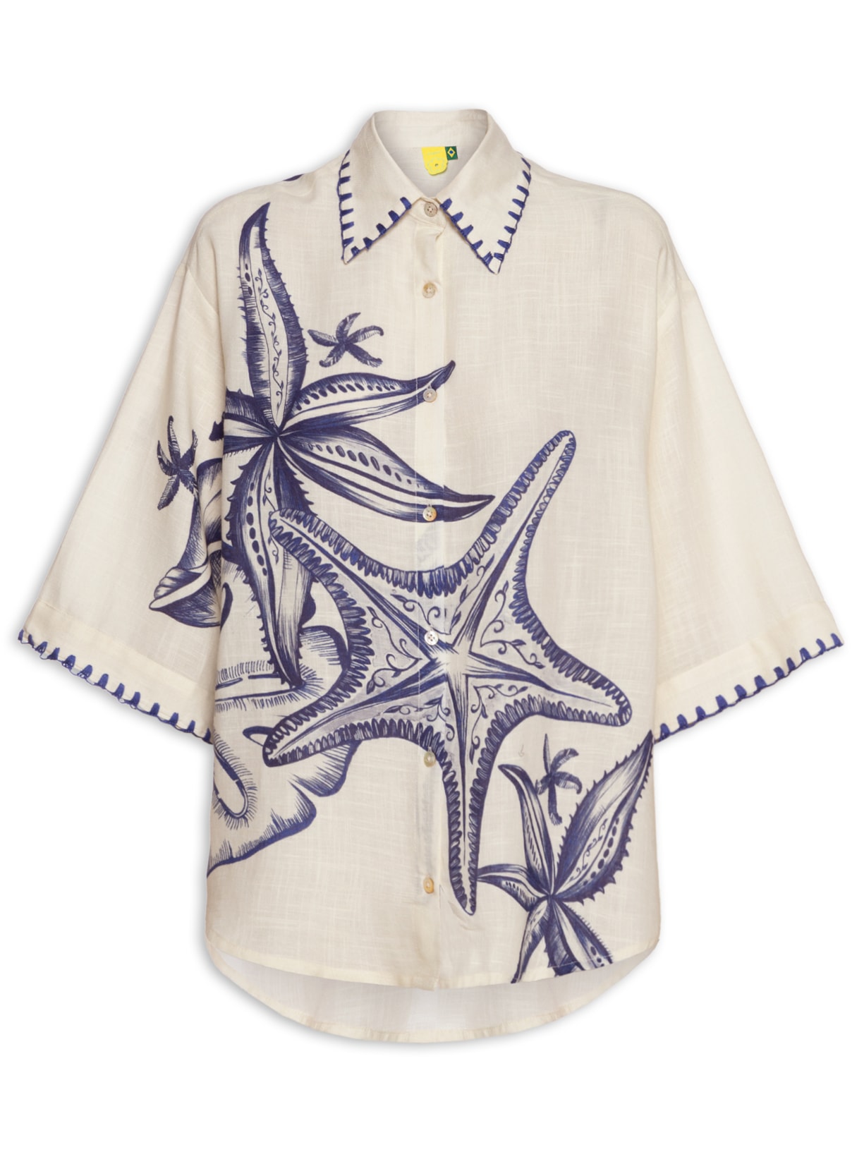 Camisa Feminina Mar de Estrelas - Off White