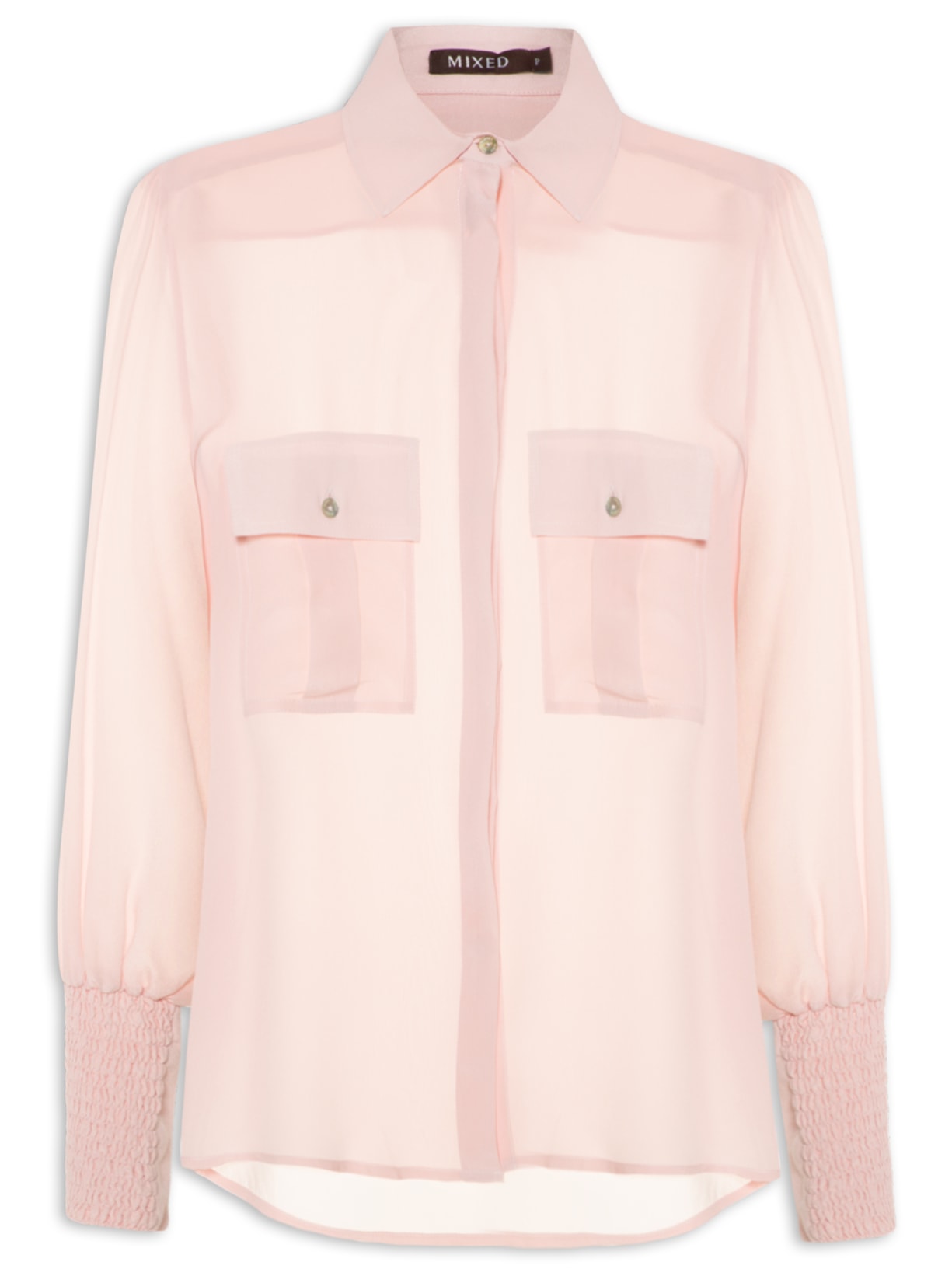 Camisa Feminina Maria Silk - Rosa