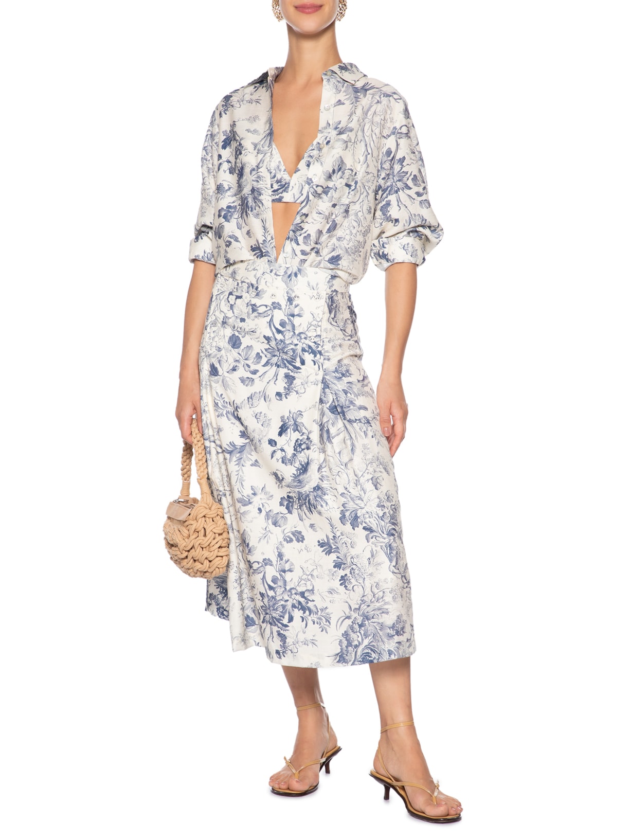 Camisa Feminina Marrie Azul Le Lis