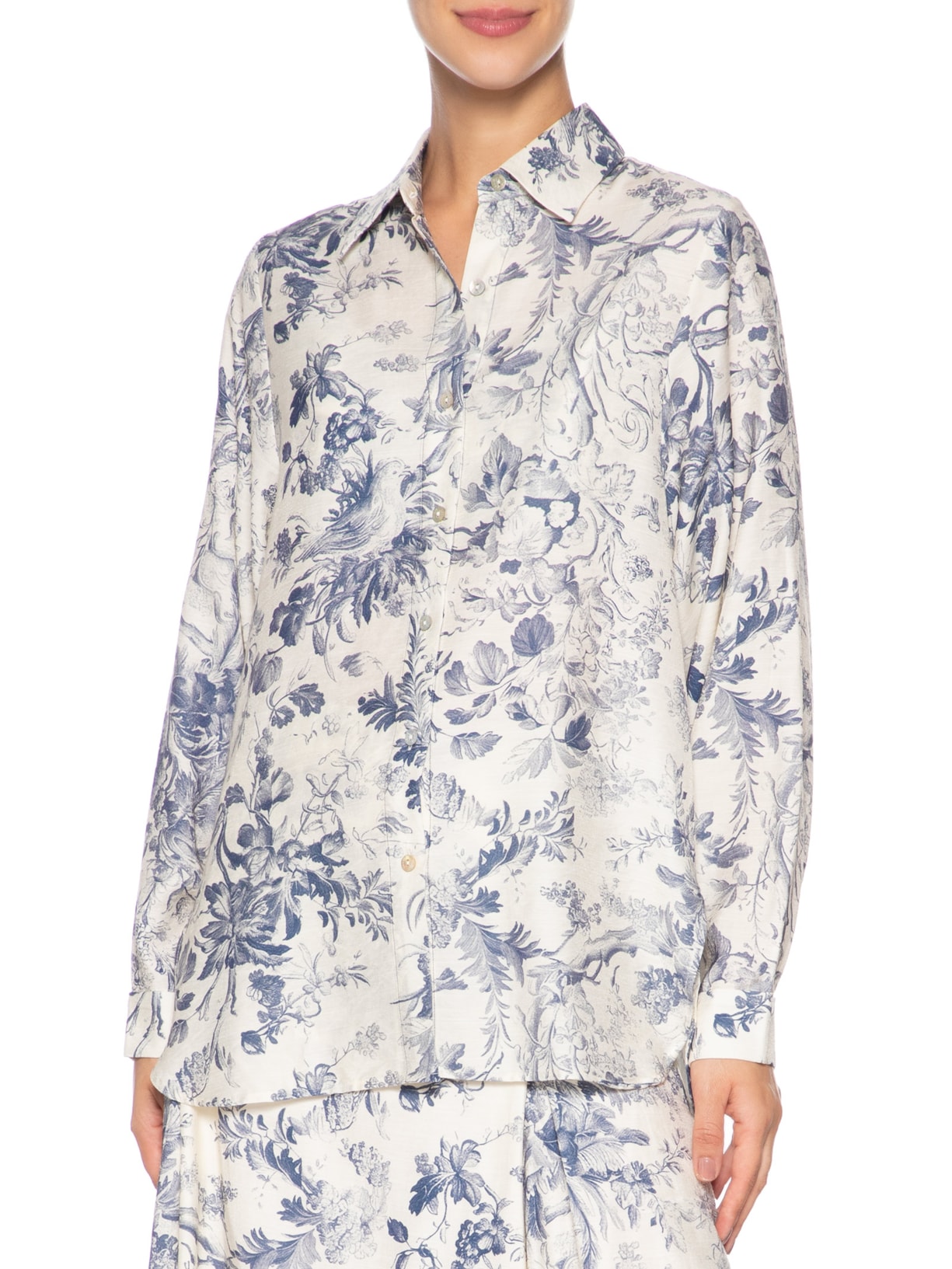 Camisa Feminina Marrie Azul Le Lis