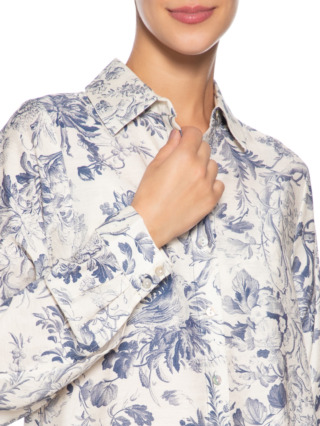 Camisa Feminina Marrie Azul Le Lis