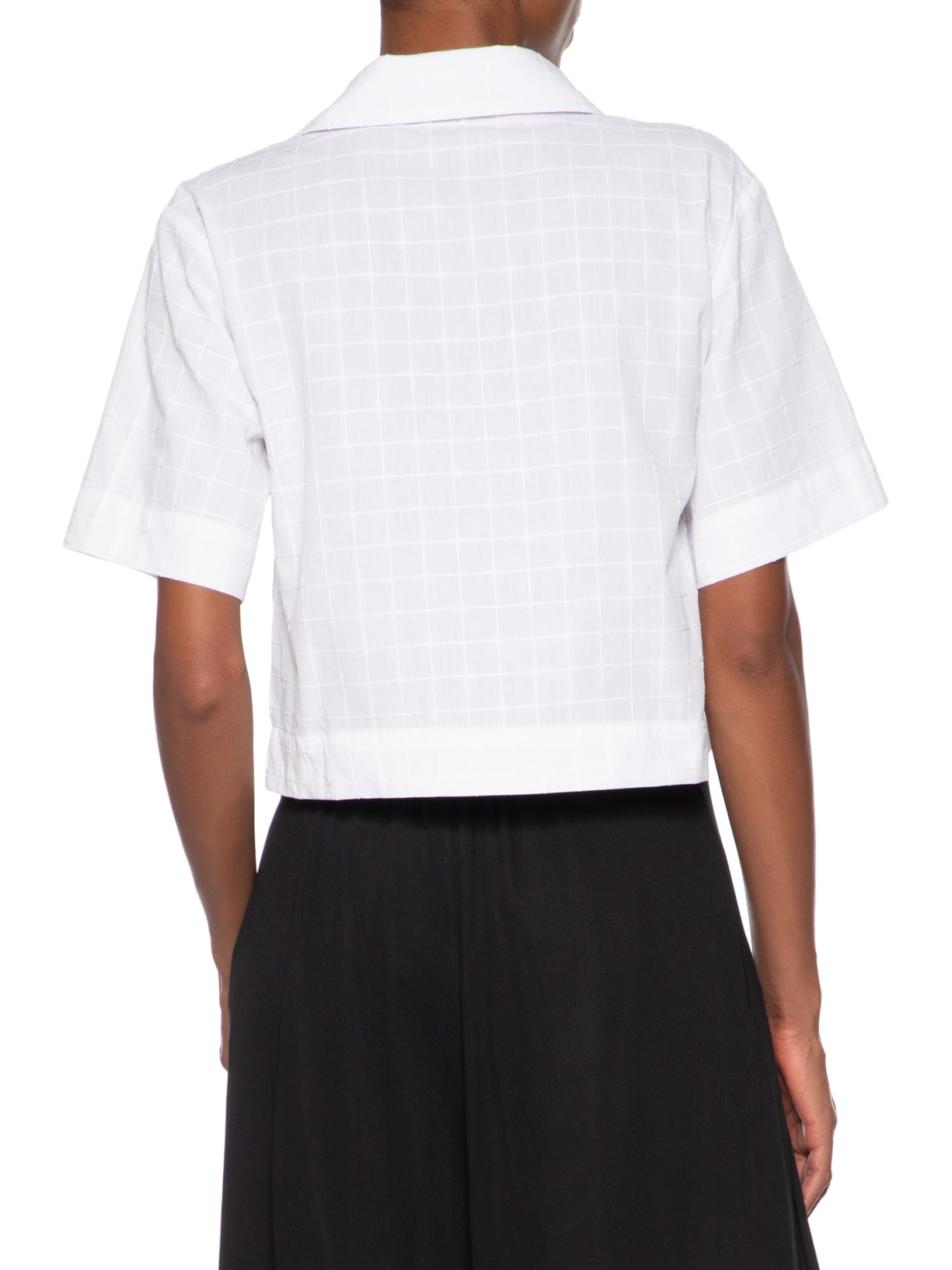 Camisa Feminina Mc Com Amarração Off White Basiq