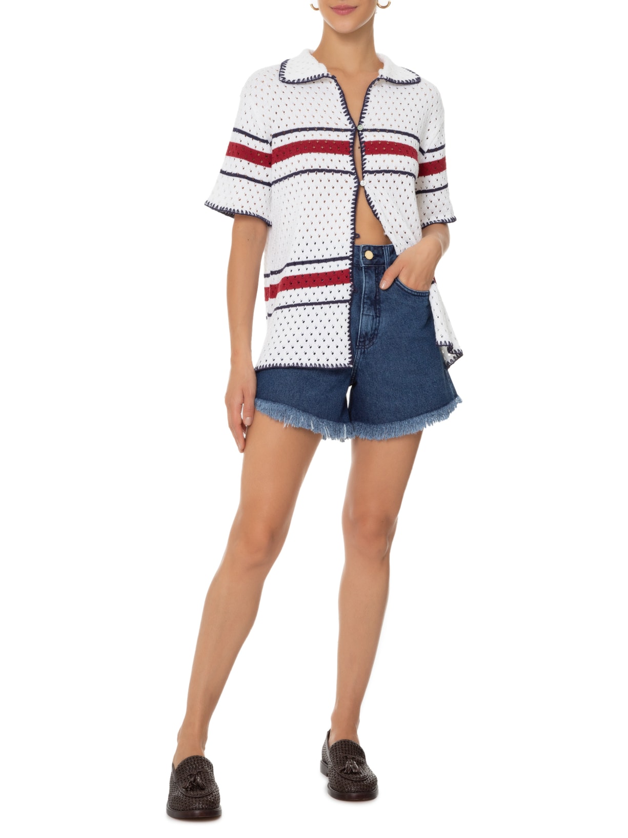 Camisa Feminina Mediterranee Off White Valônia Véras