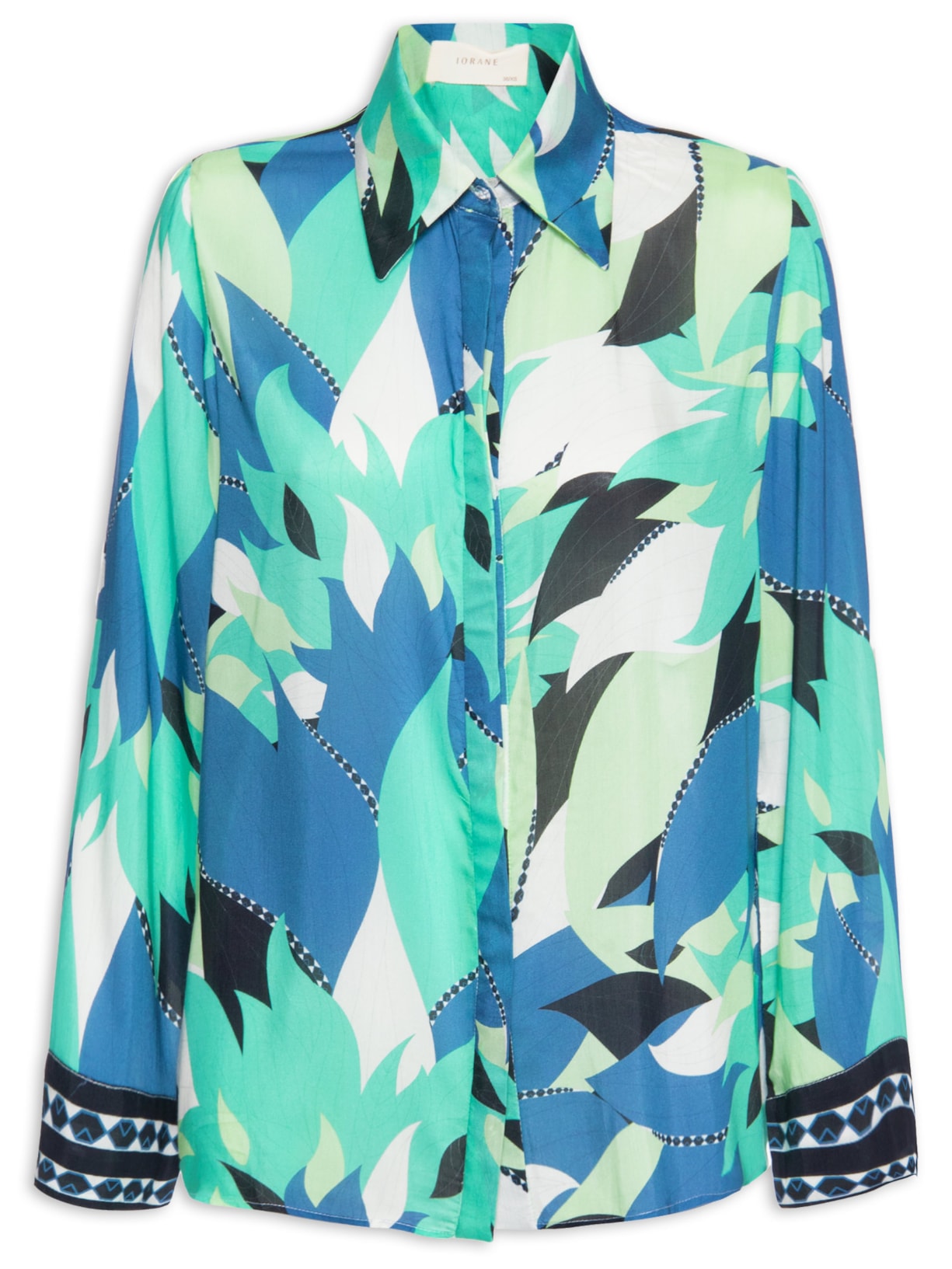 Camisa Feminina Melina Estampada - Azul