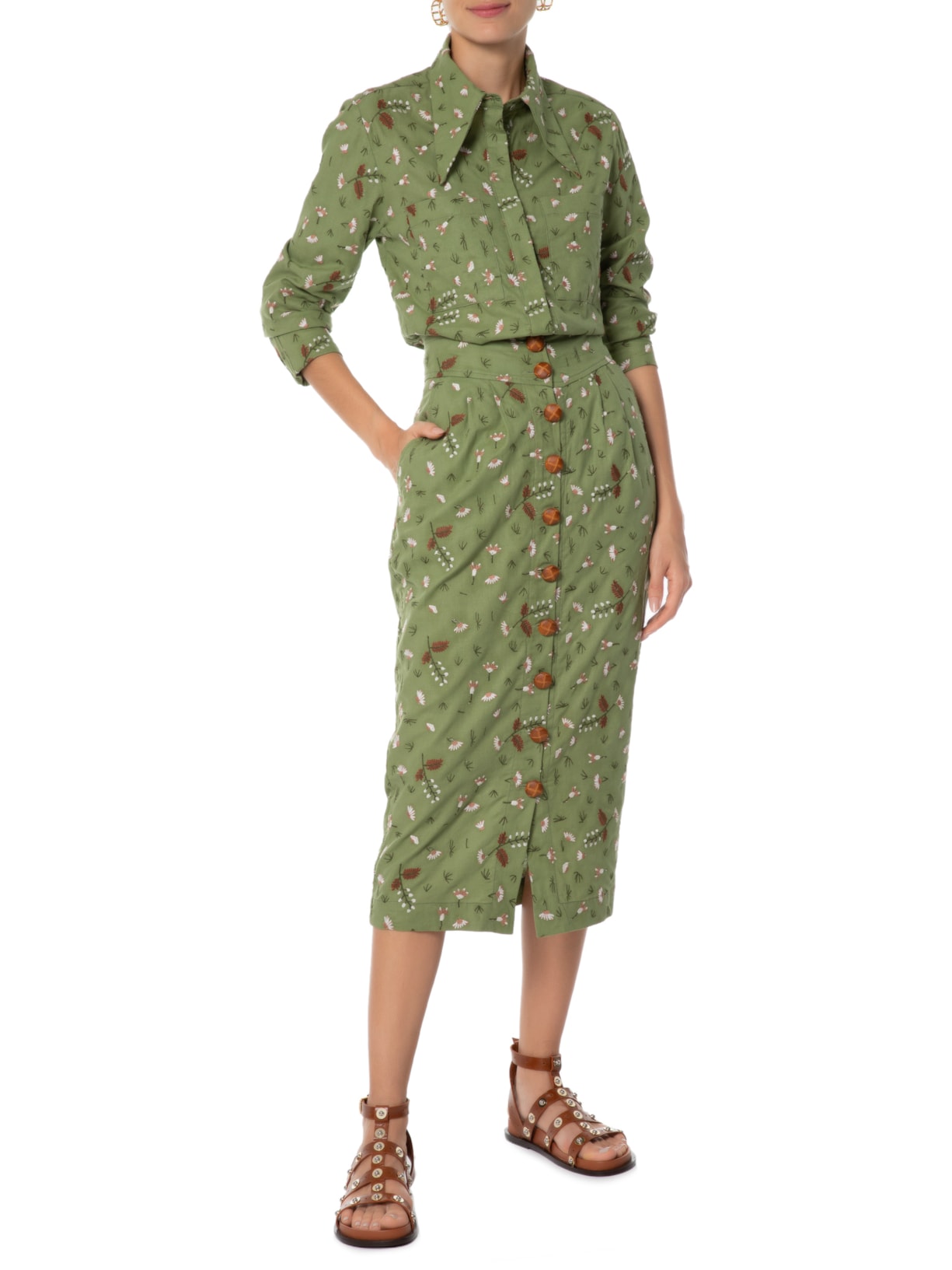 Camisa Feminina Melody Verde Mixed