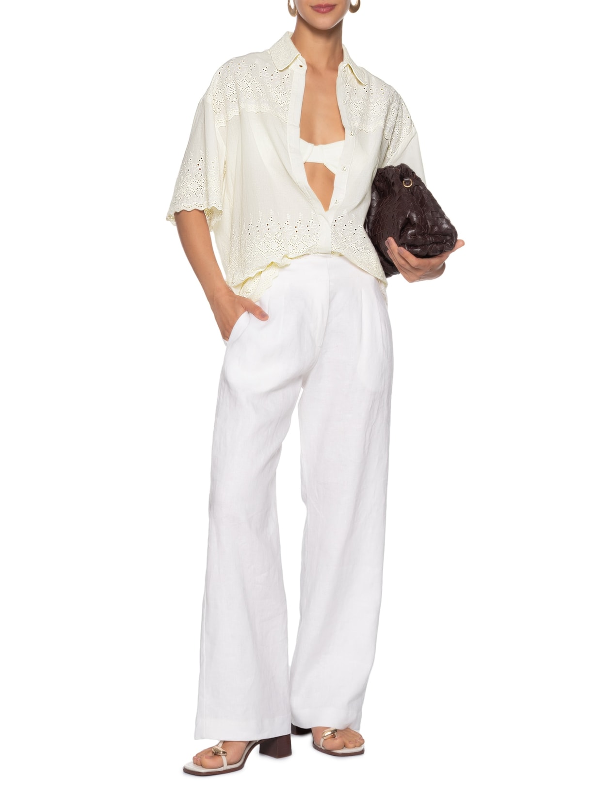 Camisa Feminina Milan Branco Bo.bô