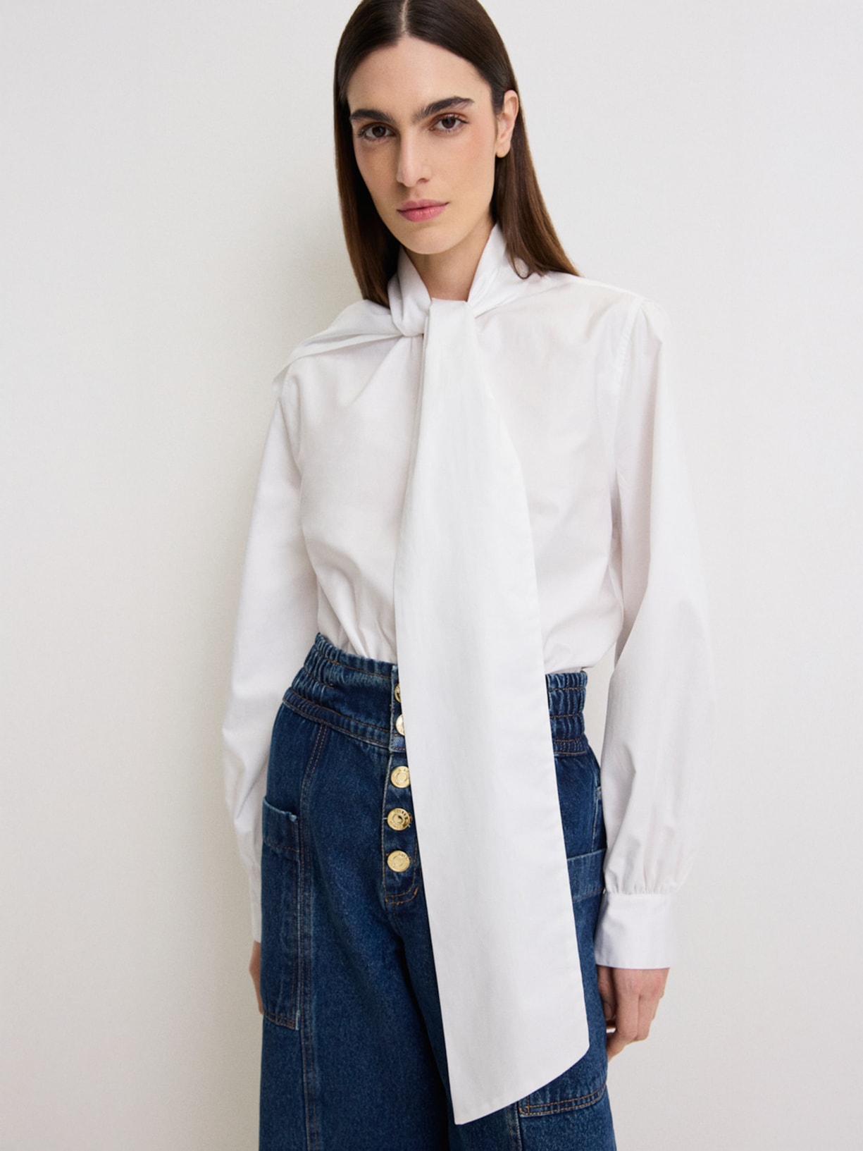 Camisa Feminina Milano I26 Branco Mixed