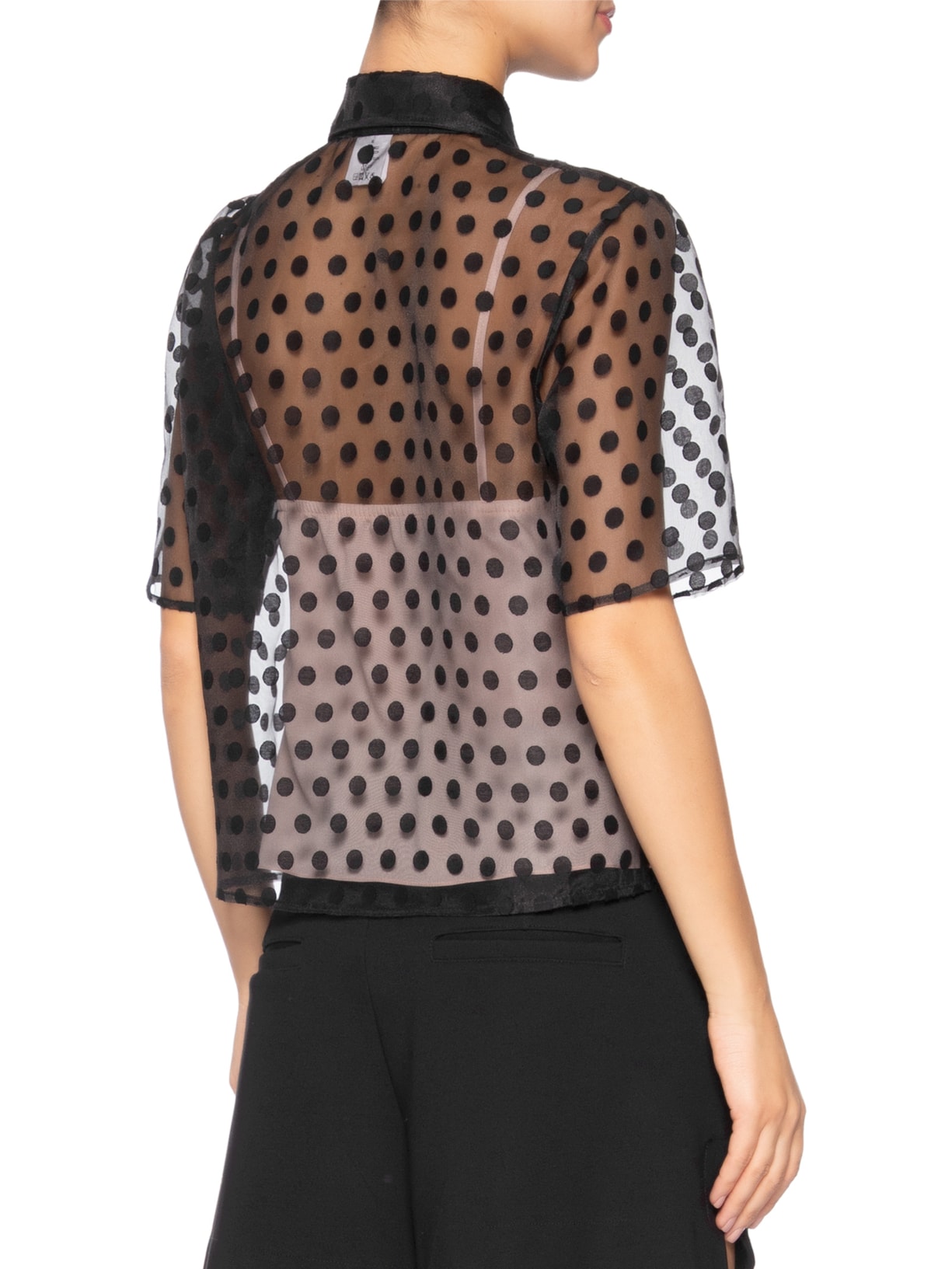 Camisa Feminina Mirella Preto Carol Bassi