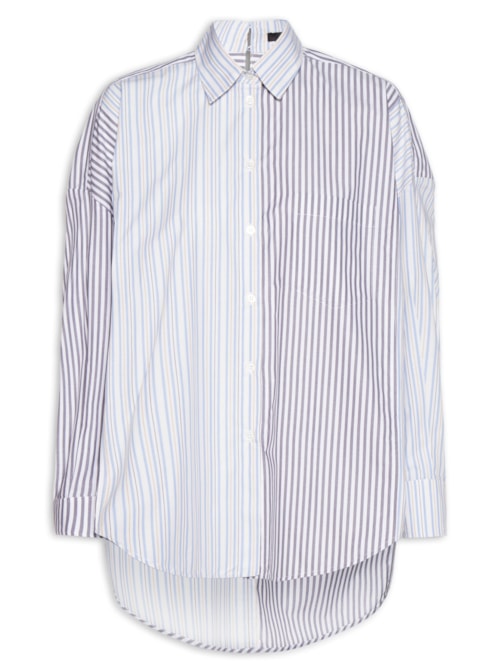 Camisa Feminina Mix - Azul