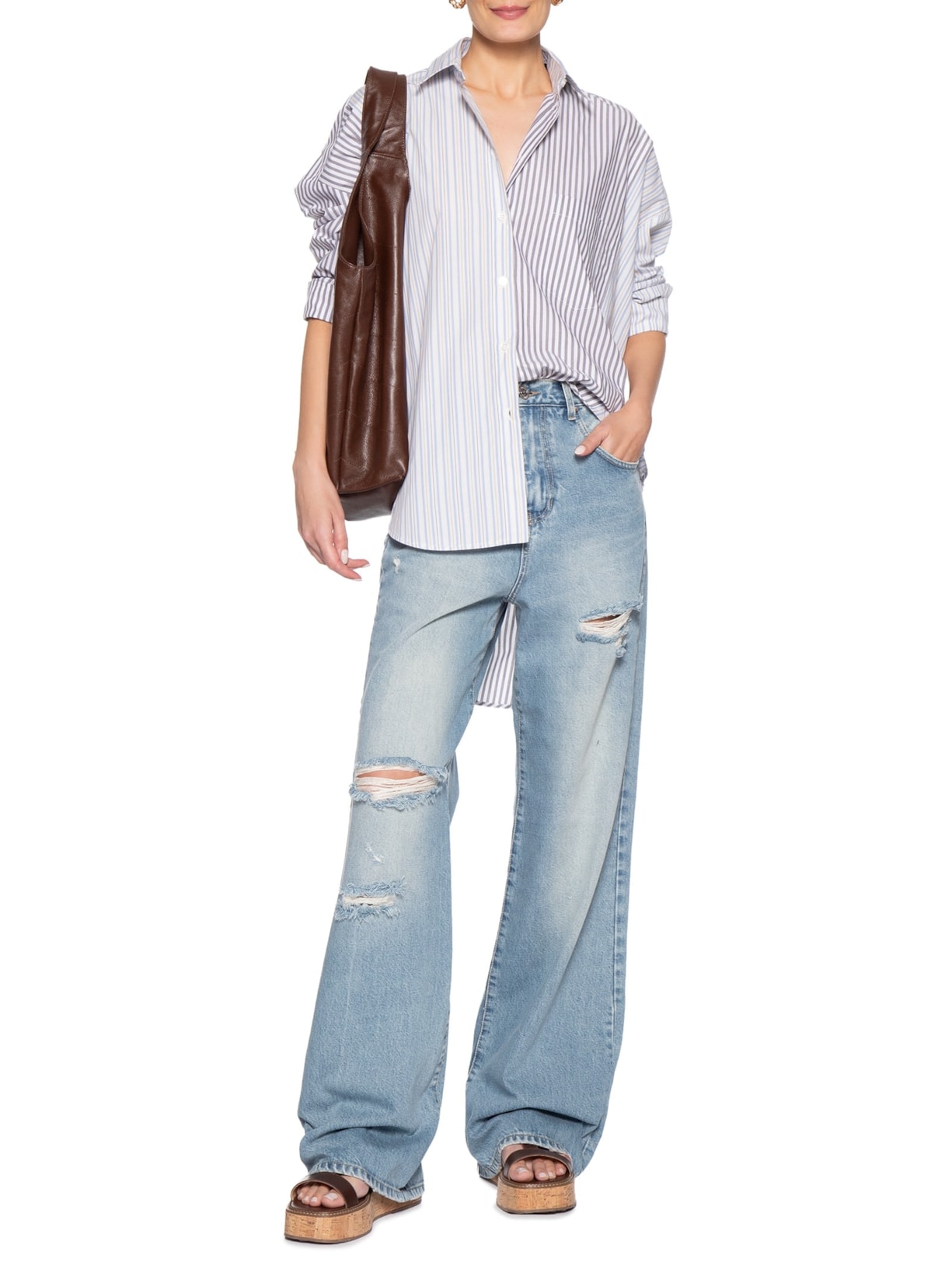 Camisa Feminina Mix Azul Animale