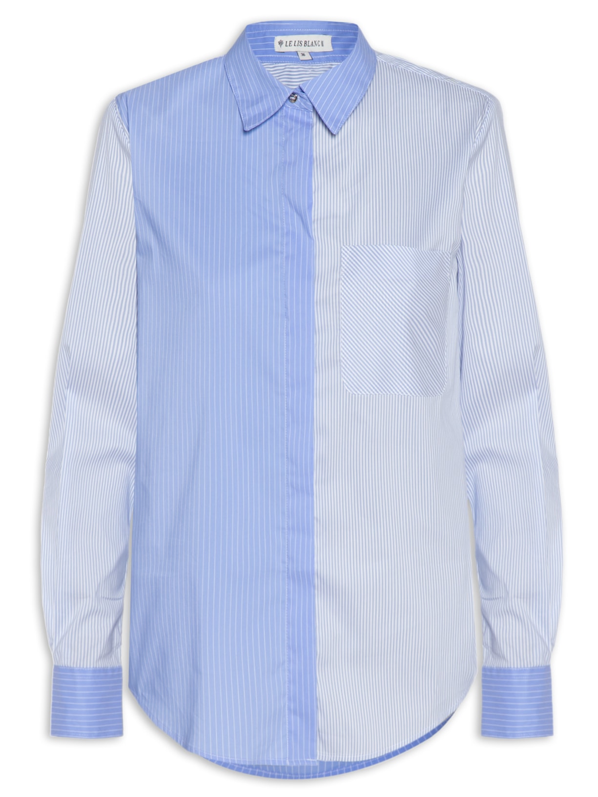 Camisa Feminina Mix Nadine - Azul