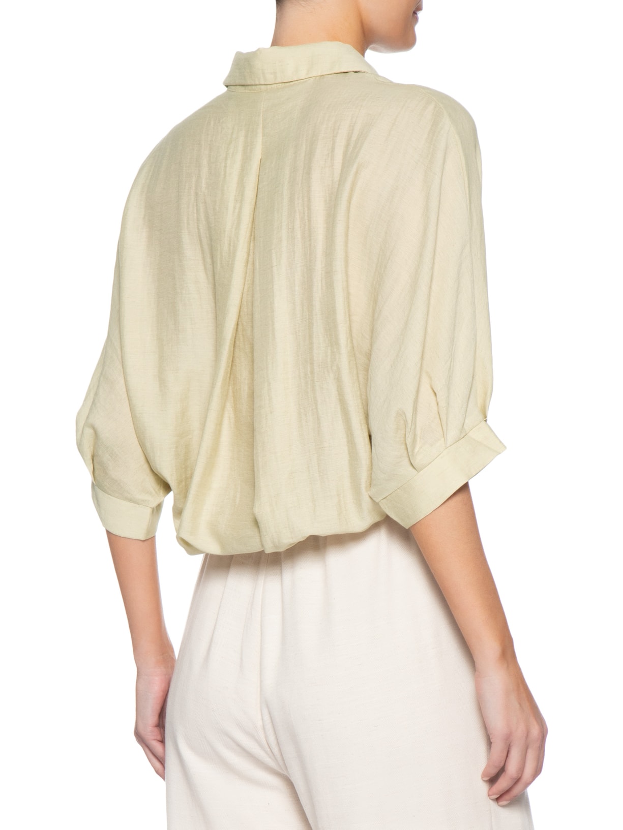 Camisa Feminina Modelagem Ampla Verde Basiq