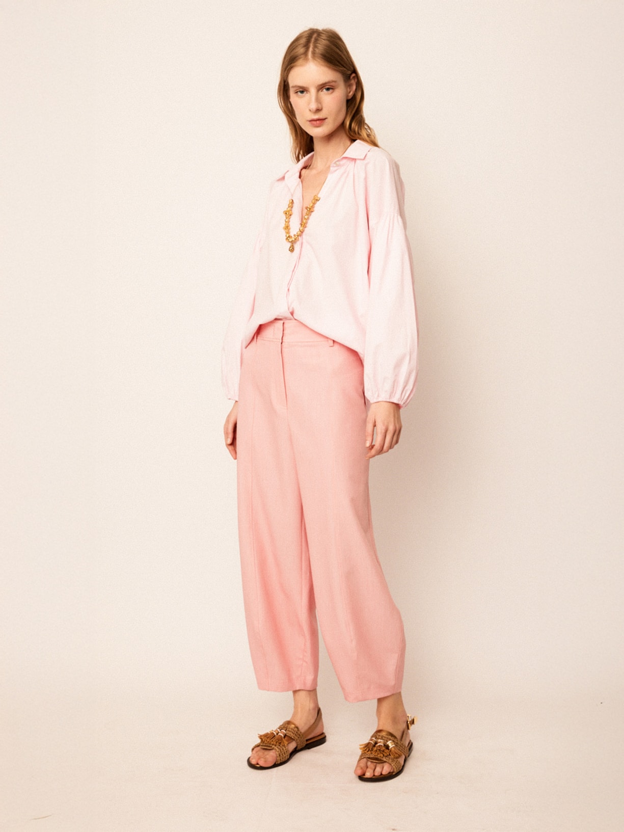 Camisa Feminina Monica V26 Rosa Mixed