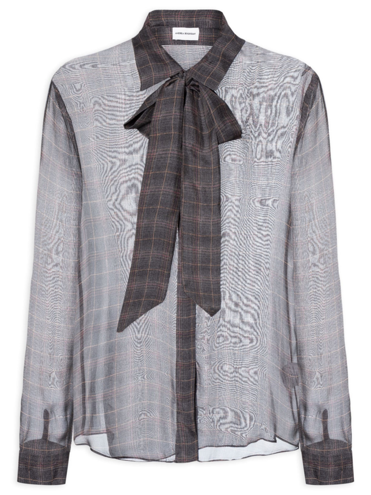 Camisa Feminina Mous X Cinza Andrea Bogosian