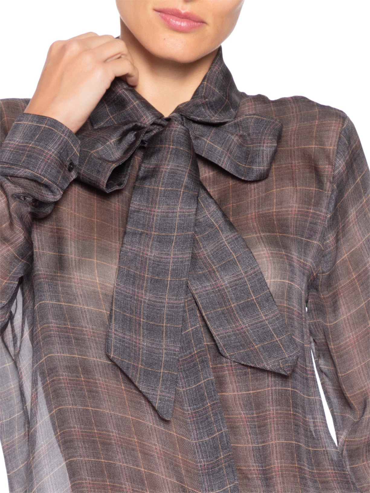 Camisa Feminina Mous X Cinza Andrea Bogosian