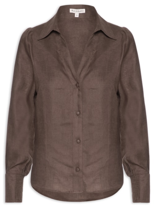 Camisa Feminina New Beck - Marrom